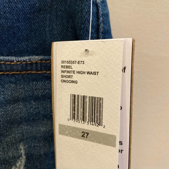 NWT JESSICA SIMPSON Infinite High Waist Short in Rebel, size 27 - Picture 5 of 9